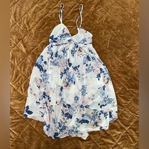 Free people sheer high low tank